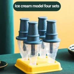 Wiederverwendbare Packung mit Eisformen für Eis am Stiel