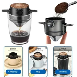 Wiederverwendbarer Kaffeefilterkegel – Umweltfreundliche Filterkaffeemaschine