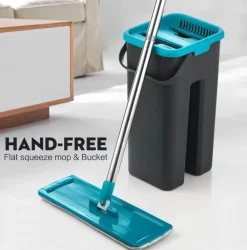 Wiederverwendbarer Mikrofaser-Flachmopp – waschbares Reinigungswerkzeug