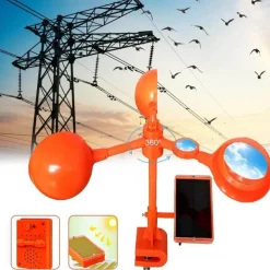 Windbetriebener Solar-Tierabwehr - Umweltfreundliches Gerät zur Schädlingsbekämpfung