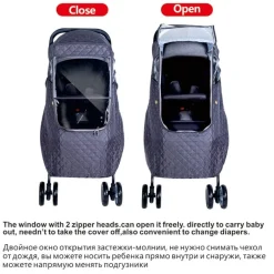 Winddichte Kinderwagenabdeckung – Schutz bei jedem Wetter