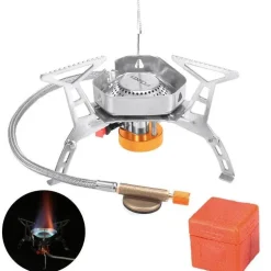 Winddichter Campingkocher – Outdoor-Gaskocher für Camping und Wandern