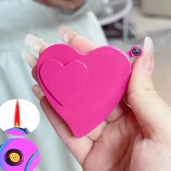 Winddichtes Feuerzeug mit Liebesprojektor – Geschenkidee mit ewiger Flamme