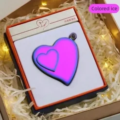 Winddichtes Feuerzeug mit Liebesprojektor – Geschenkidee mit ewiger Flamme