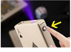 Winddichtes Spielkartenfeuerzeug – Stilvolles Flammenwerkzeug