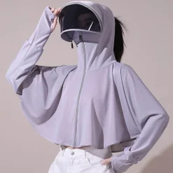 Windjacke mit Kapuze und UV-Schutz – leichte Outdoor-Bekleidung aus Eisseide