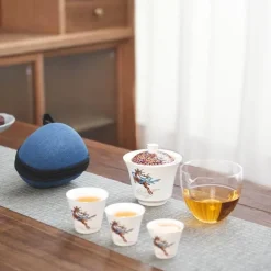 Winter-Teetassen-Set aus Keramik – Zauberhaftes saisonales Trinkgeschirr