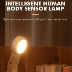 Wireless Rechargeable Motion Sensor LED Night Light - Bedside Lamp