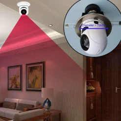 360-WLAN-Glühbirnen-Kamera mit automatischer Verfolgung