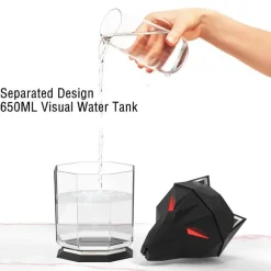 Wolfskopf-Luftbefeuchter – Aromatherapie-Diffusor für ätherische Öle, Nachtlampe