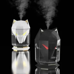 Wolfskopf-Luftbefeuchter – Aromatherapie-Diffusor für ätherische Öle, Nachtlampe