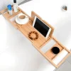 Wooden Bathtub Caddy Tray for Relaxing Soak and Convenient Storage