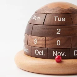 Wooden Planet Kalender - Einzigartiger Schreibtisch-Organizer-Planer