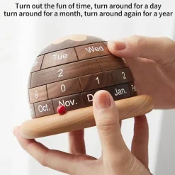 Wooden Planet Kalender - Einzigartiger Schreibtisch-Organizer-Planer