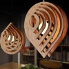 Wooden Water Drop Pendant Light - Unique Hanging Lamp
