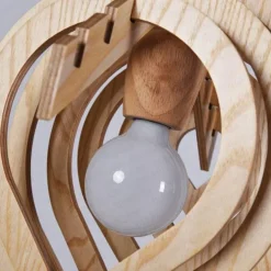 Wooden Water Drop Pendant Light - Unique Hanging Lamp