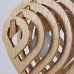 Wooden Water Drop Pendant Light - Unique Hanging Lamp