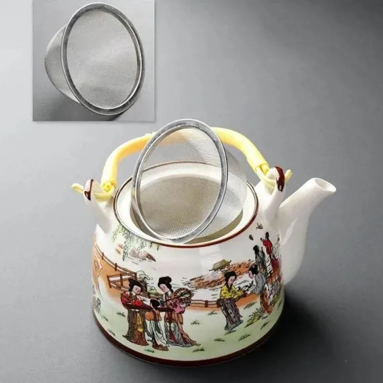 Yixing-Teekanne – blau-weißer Gaiwan-Samowar aus Porzellan für Tee und Kaffee