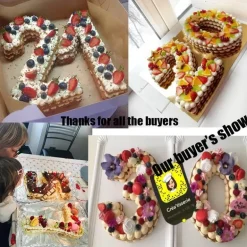 Zahlen-Kuchenform – vielseitiges Backwerkzeug für dekorierte Kuchen von 10 bis 35 cm