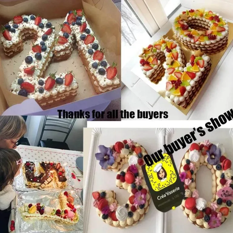 Zahlen-Kuchenform – vielseitiges Backwerkzeug für dekorierte Kuchen von 10 bis 35 cm