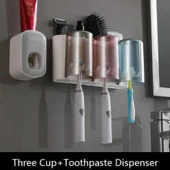 Zahnbürstenhalter – Multifunktionaler Badezimmer-Organizer und Aufbewahrungslösung