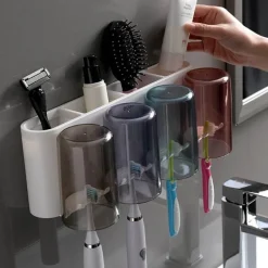 Zahnbürstenhalter – Multifunktionaler Badezimmer-Organizer und Aufbewahrungslösung