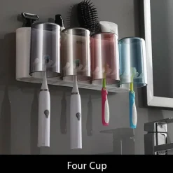 Zahnbürstenhalter – Multifunktionaler Badezimmer-Organizer und Aufbewahrungslösung