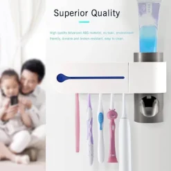 Zahnbürsten-Organizer – Desinfektionshalter zur Wandmontage