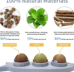 Zahnpflege-Kauspielzeug für Katzen, 3-in-1-Backenzahn-Reinigungsstab für frischen Atem, gesunde Zähne