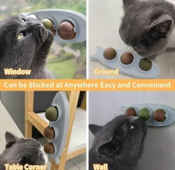 Zahnpflege-Kauspielzeug für Katzen, 3-in-1-Backenzahn-Reinigungsstab für frischen Atem, gesunde Zähne