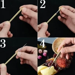 Zahnseide-Schlüsselanhänger – Tragbare Zahnstocher für die Mundpflege