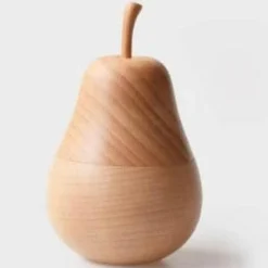 Zahnstocherhalter aus Holz in Birnenform – dekoratives Küchenaccessoire