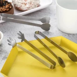 Zange aus Edelstahl – vielseitiges Küchenwerkzeug für Lebensmittel, Eis