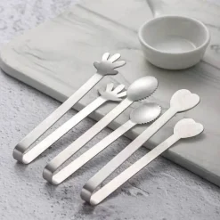 Zange aus Edelstahl – vielseitiges Küchenwerkzeug für Lebensmittel, Eis