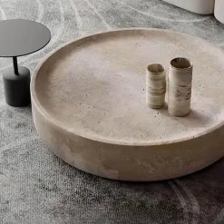 Zariah Travertin Couchtisch