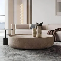 Zariah Travertin Couchtisch