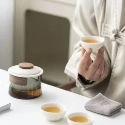 Zen-Teeset – Teekanne und Teetasse für zu Hause und unterwegs