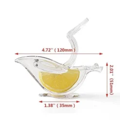 Zitronenpresse aus Acryl - Transparente Zitruspresse