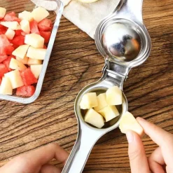 Zitronenpresse aus Edelstahl, manuelle Zitruspresse