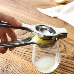 Zitronenpresse aus Edelstahl, manuelle Zitruspresse