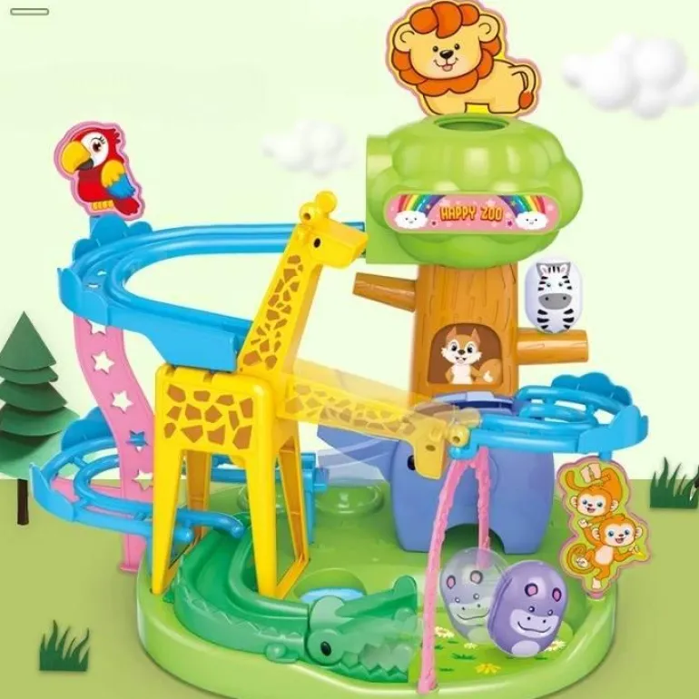 Zoo-Abenteuer-Schiebebahn-Spielzeug – Lernspaß für Kinder