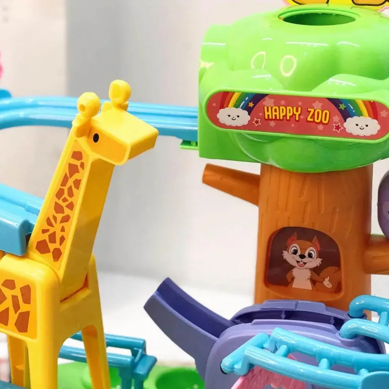 Zoo-Abenteuer-Schiebebahn-Spielzeug – Lernspaß für Kinder
