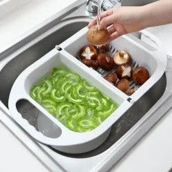 Zusammenklappbarer Abflusskorb – faltbares Küchenspülensieb