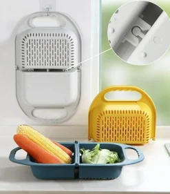 Zusammenklappbarer Abflusskorb – faltbares Küchenspülensieb