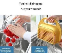 Zusammenklappbarer Abflusskorb – faltbares Küchenspülensieb