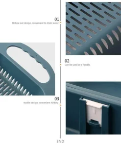 Zusammenklappbarer Abflusskorb – faltbares Küchenspülensieb