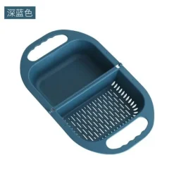 Zusammenklappbarer Abtropfkorb für Obst und Gemüse – Küchensieb