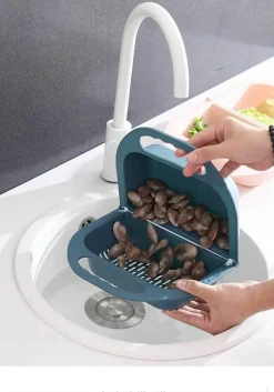 Zusammenklappbarer Abtropfkorb für Obst und Gemüse – Küchensieb