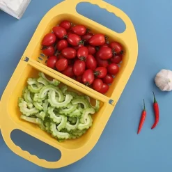 Zusammenklappbarer Abtropfkorb für Obst und Gemüse – Küchensieb