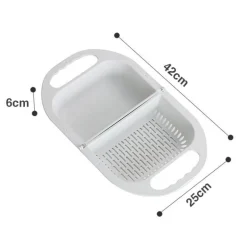 Zusammenklappbarer Abtropfkorb zum Waschen von Obst und Gemüse – platzsparendes Küchenutensil